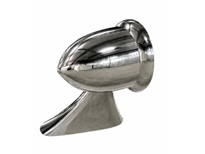 Aluminium Aero Bullet Mirror - Longhood / Universal 3.0, in Chrome. Porsche 911 / 912 1965–74 - 91173102010, 91173111600, 90173111101 - AeroBulletDriverChrome_LonghoodUniversal LHD, AeroBulletDriverChrome_LonghoodUniversal RHD, AeroBulletPairChrome_LonghoodUniversal